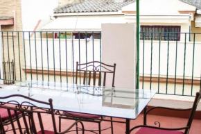 One bedroom appartement with city view terrace and wifi at Sevilla